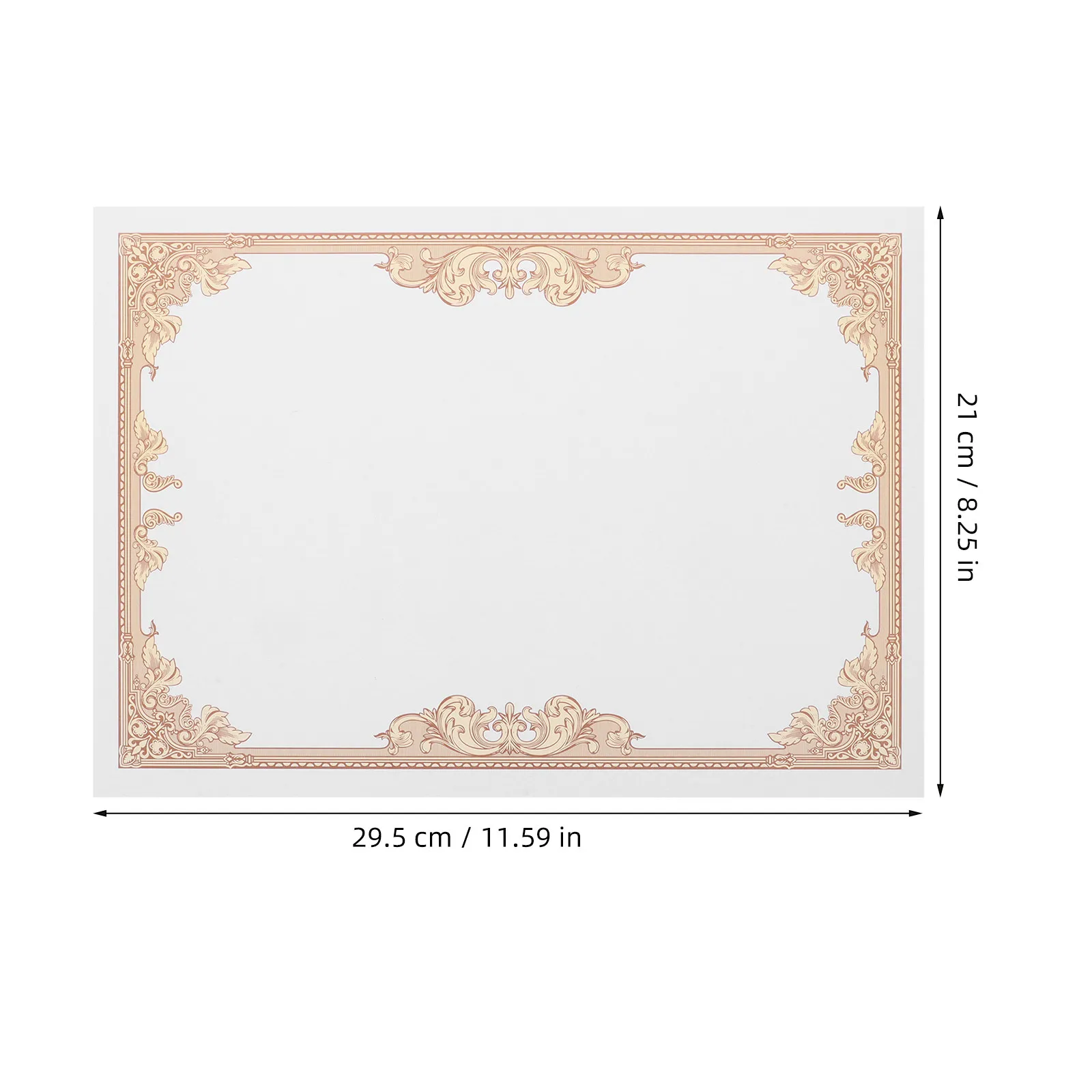 30Pcs Certificate Paper Blank Printable Diploma Paper for Academic Awards Graduation Employee Recognition Smooth Writing