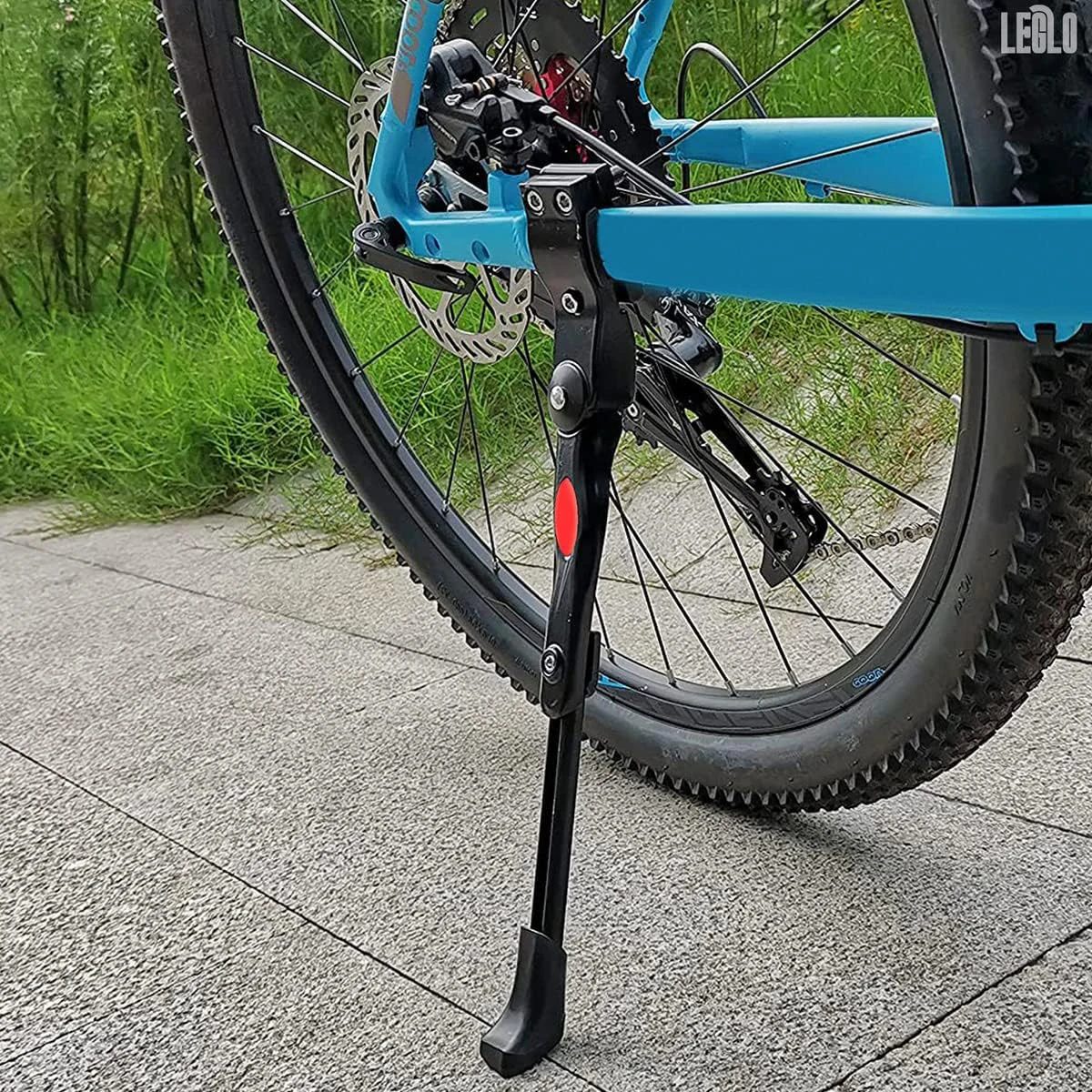 

Bike Kickstand，Adjustable Aluminium Alloy Bicycle Kickstand，Bike Side Kickstand Fit for Mountain Bike, Road Bike, MTB Bicycle