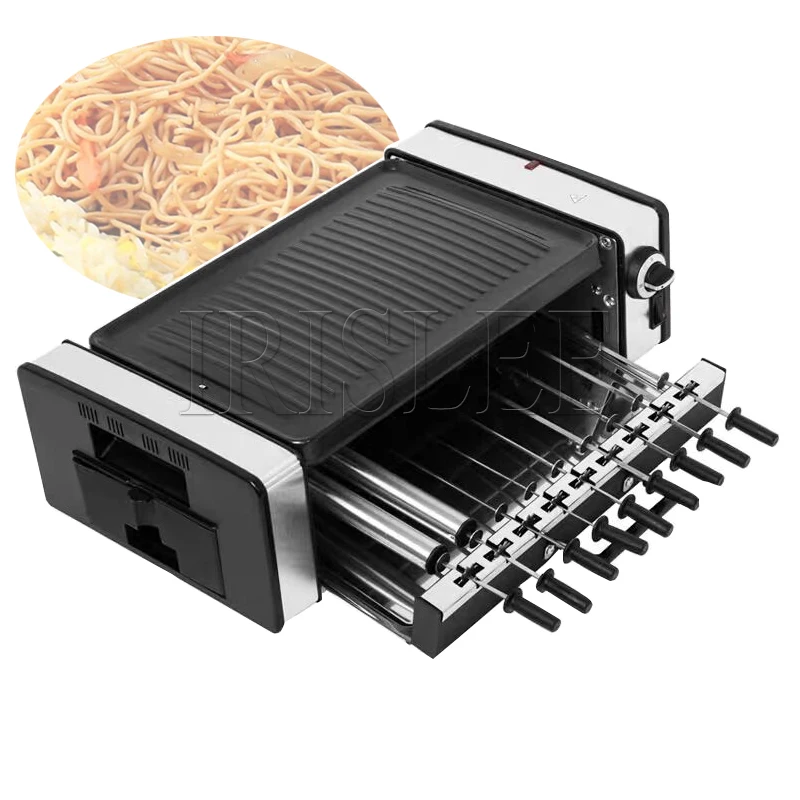 Household Electric Grill Barbecue Machine Barbecue Skewers Automatic Rotating Grill 10 Skewers