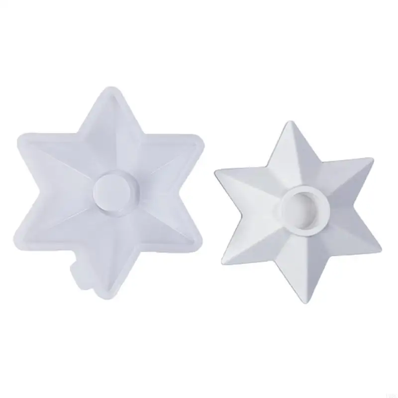 

U6XC Star Holder Molds Castings Molds Star Candlestick Silicone Molds