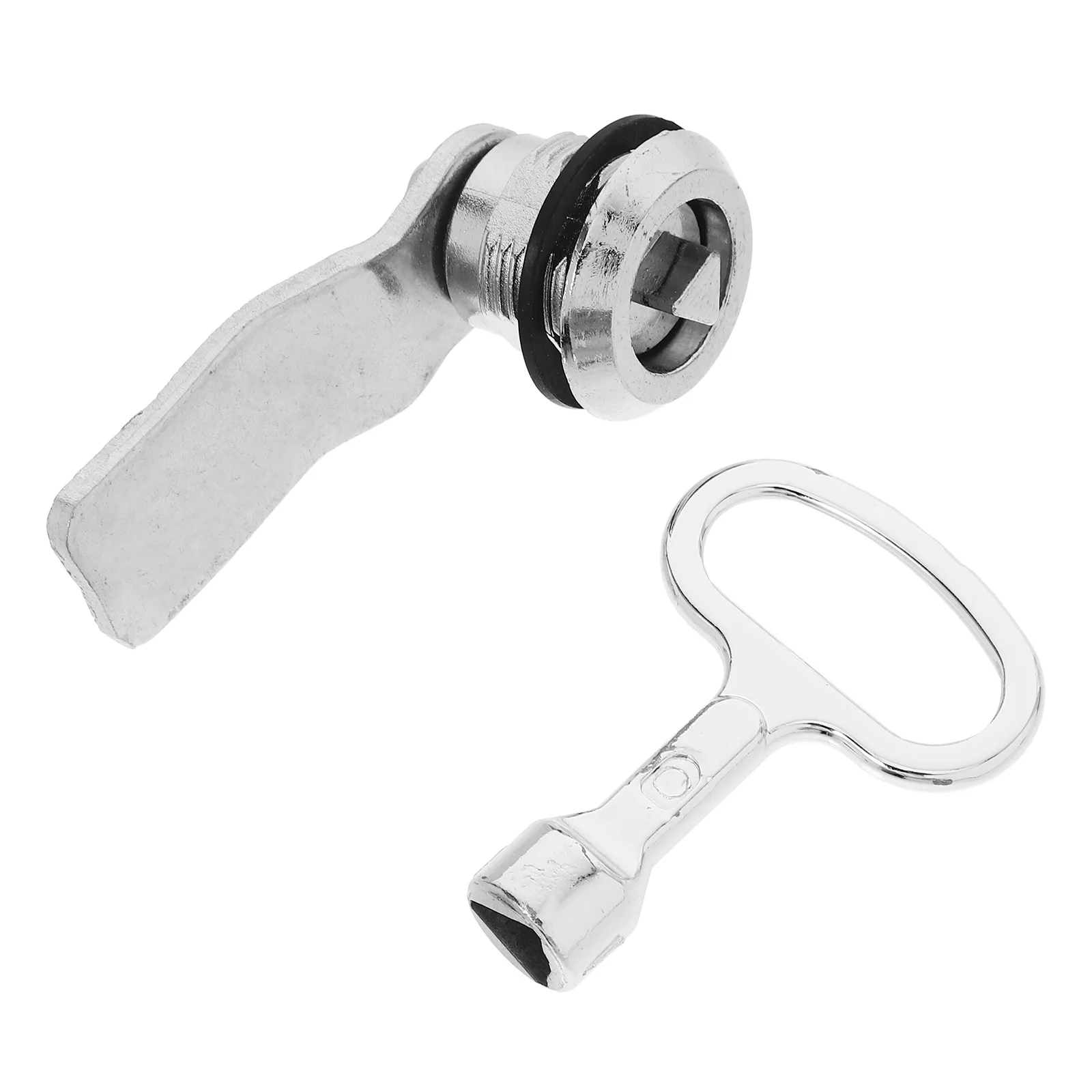 

1Set Outdoor Triangle Lock Garbage Can Lock Durable Metal Trash Can Security Triangular Key Meter Box Key Trashcan Supplies