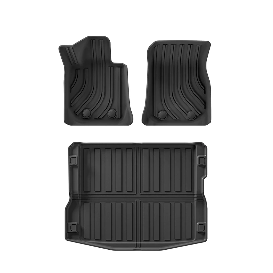 

For Toyota Supra Bull Demon King 2018-2025 TPE Foot Mats All Weather Waterproof Anti-Slip Rear Trunk Cargo Liner Anti Dirty Pads