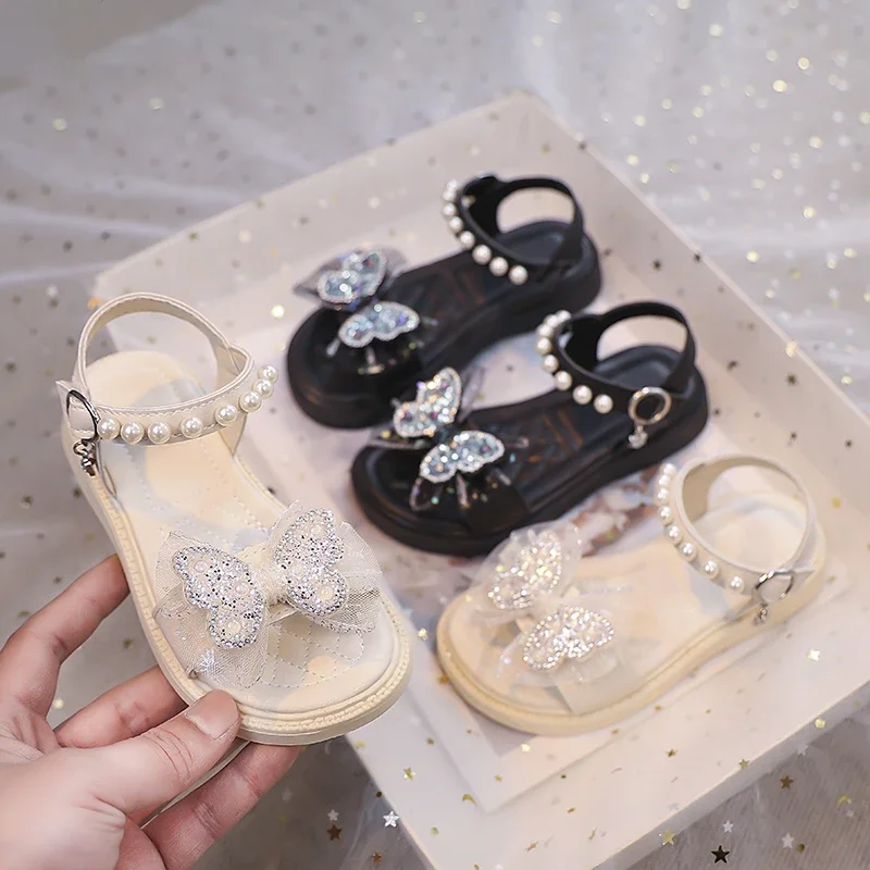 

Summer Princess Sandals for Baby Girls Cute Bear Bow Fashion Toddler Shoes Soft-soled Breathable Casual Shoes for Infant Baby