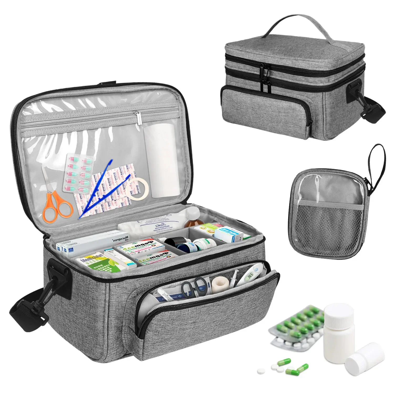 First Aid Kit, Multi-purpose Emergency Medical Portable Medical Bag, Outdoor Multi-functional First Aid Bag Home Emergency Bag