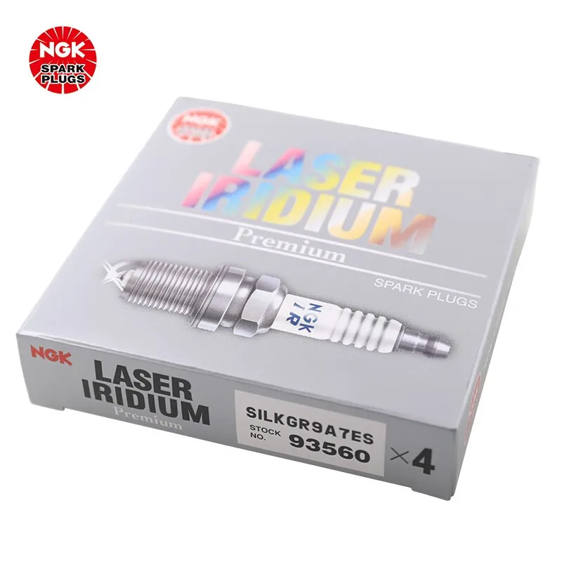 NGK Iridium Platinum Spark Plug SILKGR9A7ES 93560 is suitable for Au1di A6LA8LQ8（4PCS)