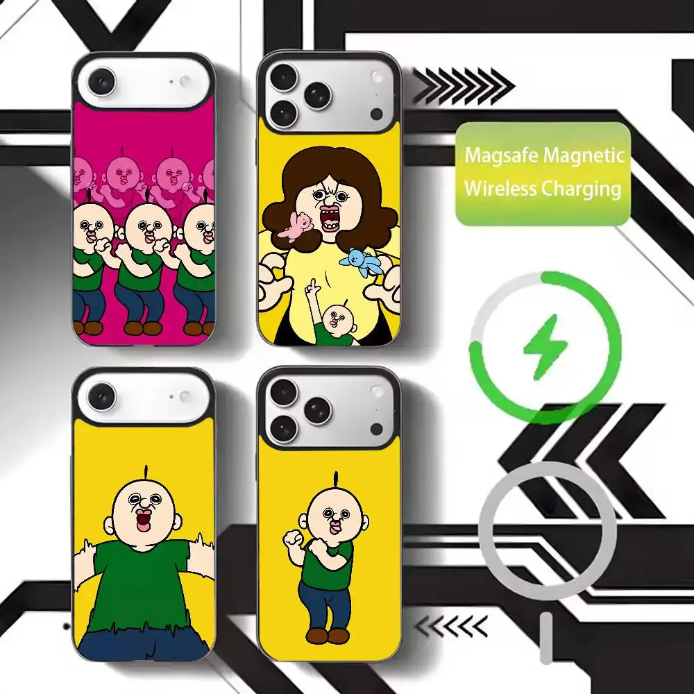 

BangBang Phone Case For iPhone17,16,15,14,13,12,11 Plus,Pro Max Magnetic For Magsafe Wireless Charging