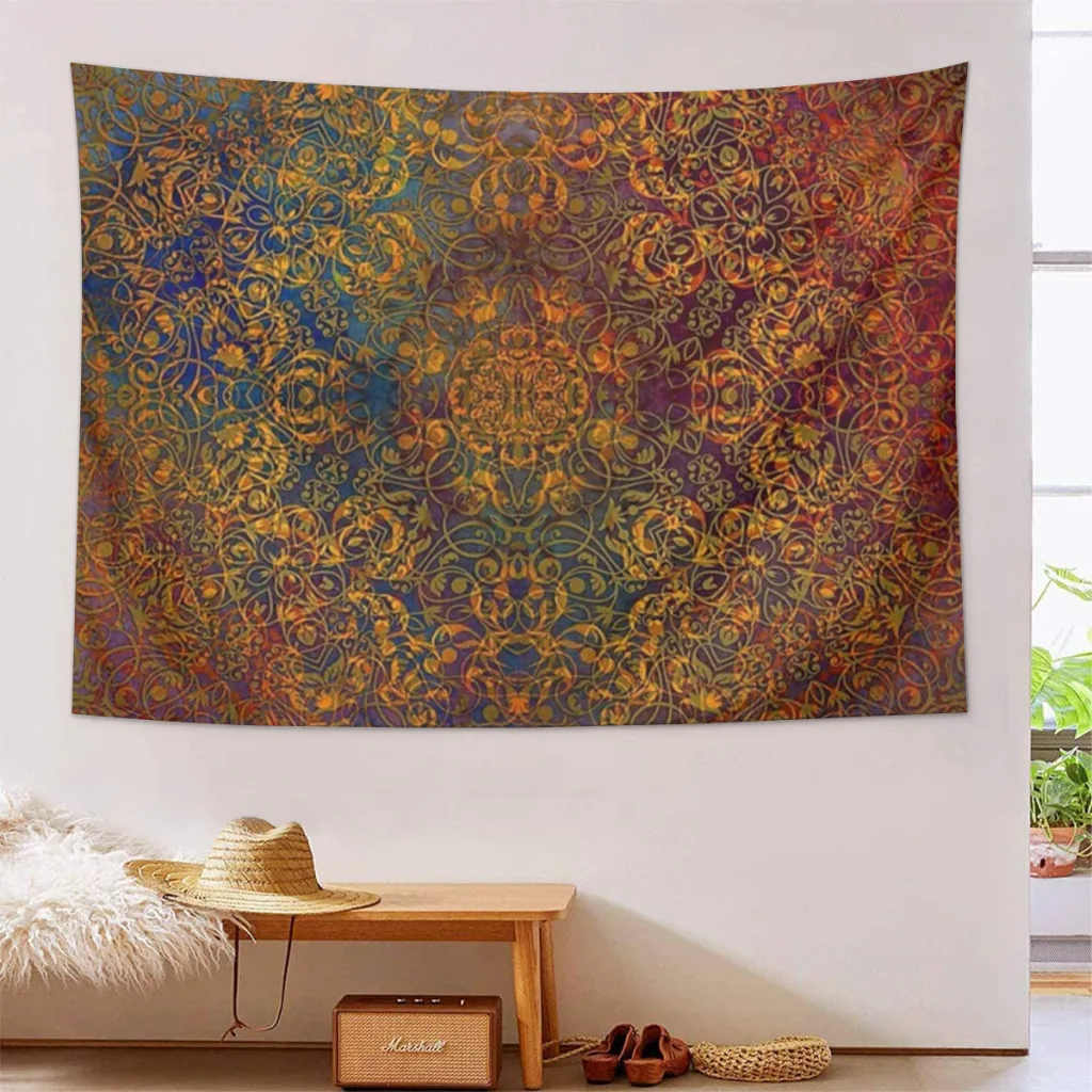 Magic 5 #mandala Printed Tapestry,Decorative Tapestry Suitable For Living Room And Bedroom Decoration