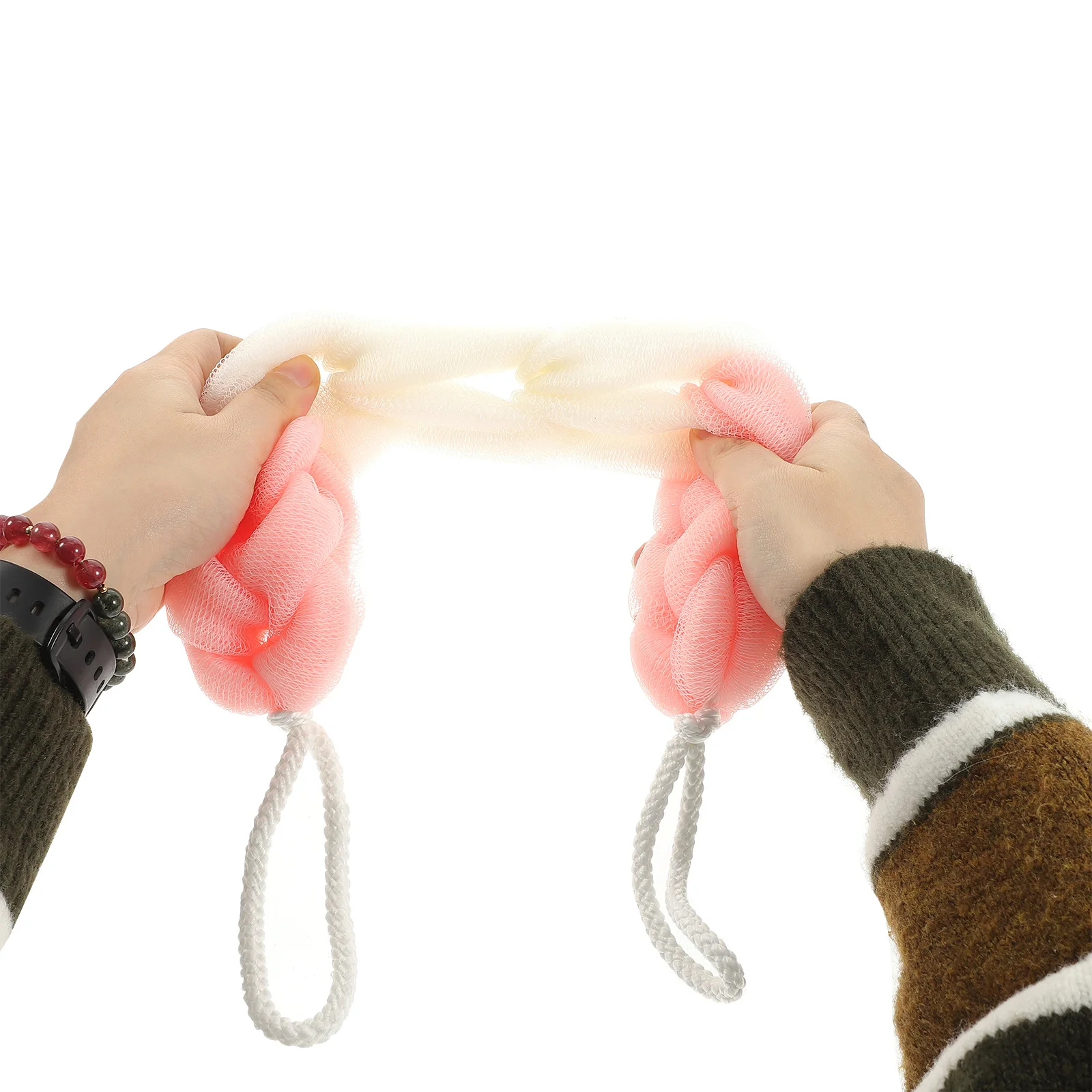 

3Pcs Shower Mesh Pouf Bath Sponge Gentle Exfoliating Soft Body Scrubber for Dead Skin Removal Blackhead Cleaning