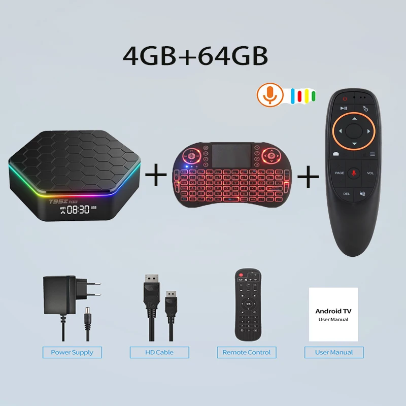 Media Player Set Top Box, T95Z Plus, Android 12, Smart TV Box, Chip Allwinner H618, Suporte Quad Core, 4G, 64G, Dual WiFi, 6K, HDR10, AV1, 6K