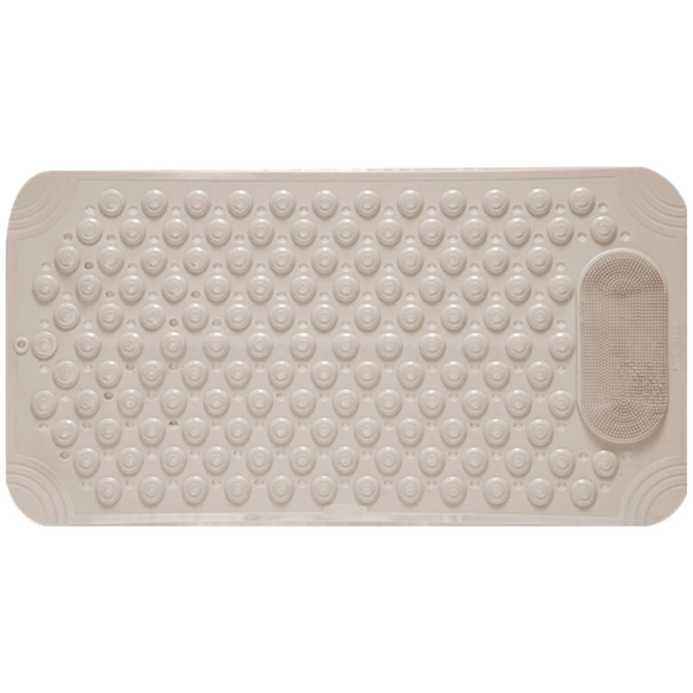

Anti-Slip Bath Mat Foot Scrubber Shower Floor Massage Pad Wall Mounted Back Exfoliator Suction Cups For Dead Skin Removal