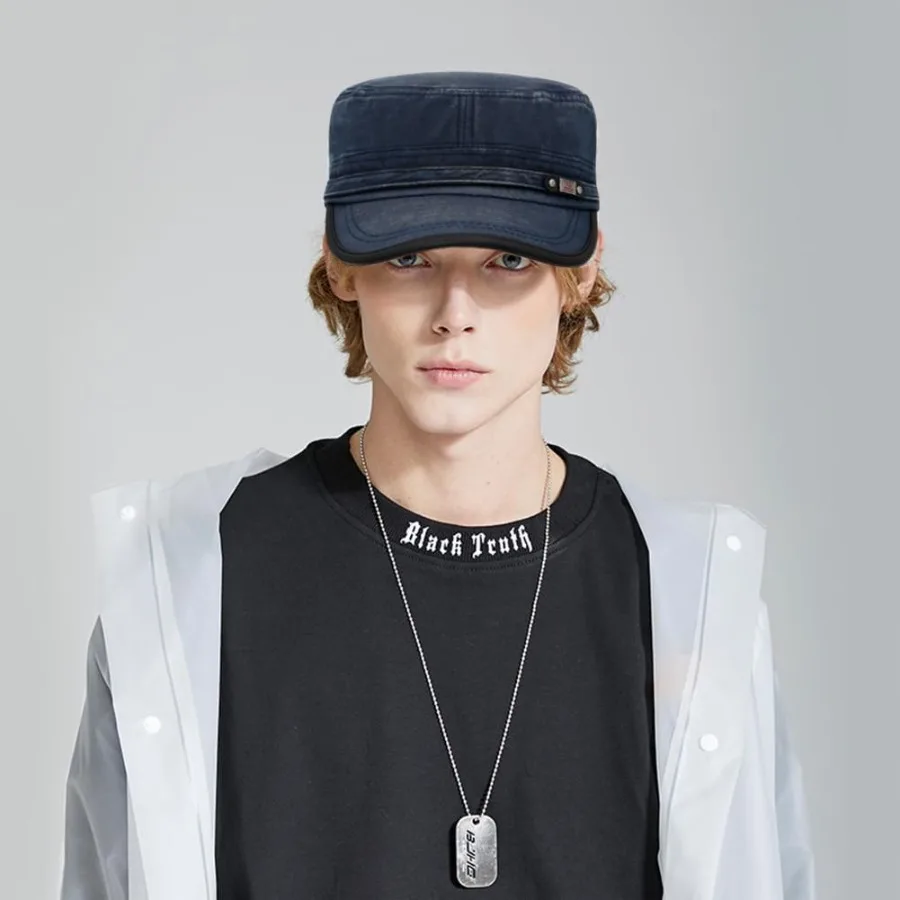 قبعة كاديت للجيش مكونة من قطعتين قبعة مسطحة للجنسين قبعة عسكرية للنساء والرجال #3