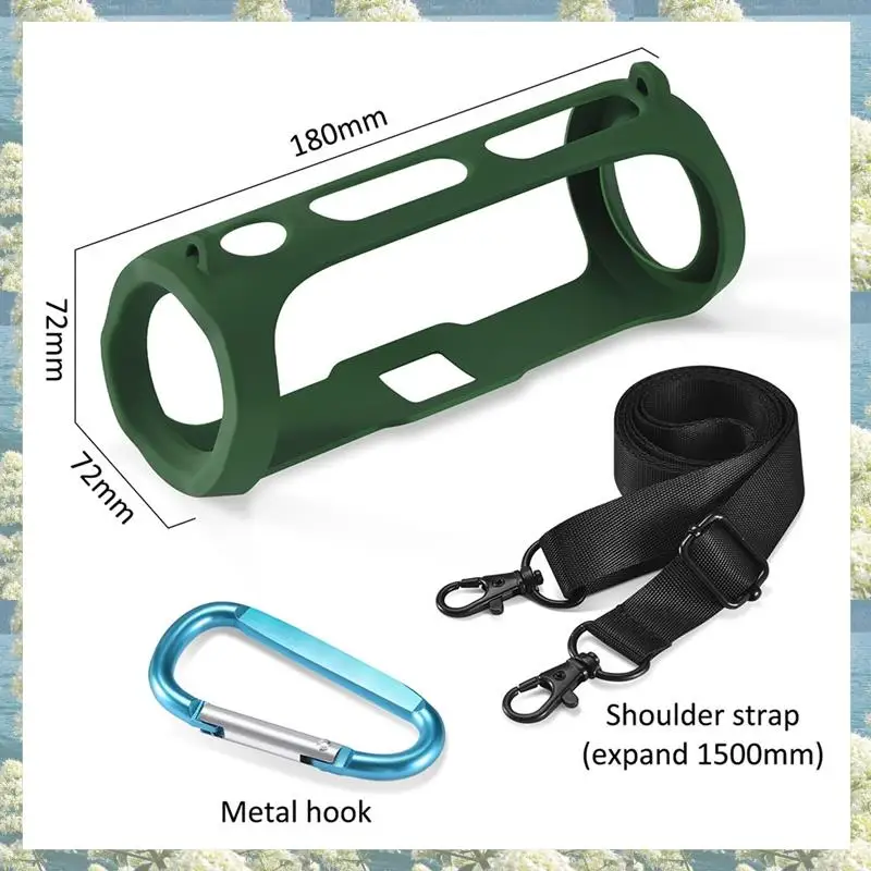 جديد-غطاء سيليكون غطاء مقاوم للماء الغطاء الواقي مكافحة قطرة + حزام الكتف ل الوجه الأساسية 2 مكبر الصوت اللاسلكي