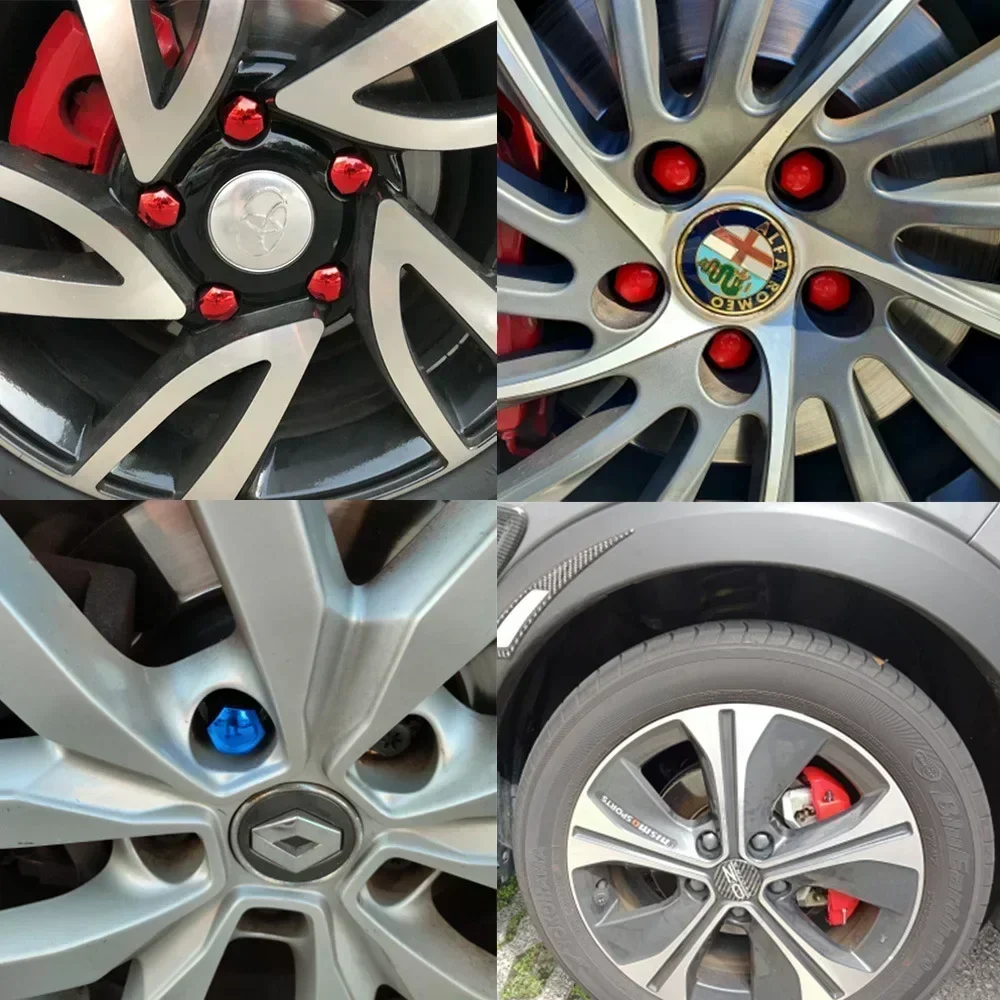 Auto Wheel Nut Caps 17/19/21mm Lug Nut Protection Covers Anti-Rust Safety Bolts Hub Screw Decorative Caps For Car Wheel