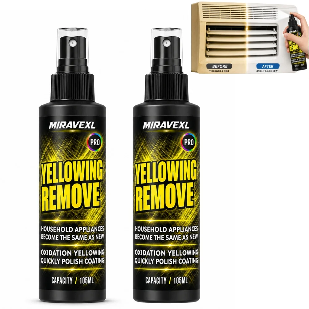 Plastic Yellowing Remover Scratch Repair - Appliances AC Units Fridge Toilet Back To White Gloss Long-Lasting Polish Clean Care