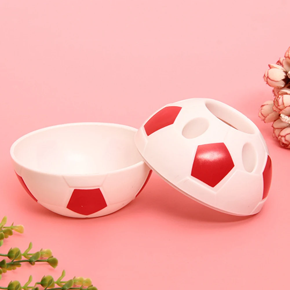 

Plastic Football Shaped Pen Holder Students Stationery Pencil Storage Rack Box