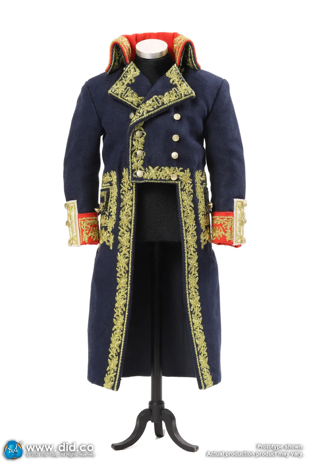 

1/6 DID N80179 Soldier Doll Imperial Series Napoléon Toys Model Blue Long Coat Vest Shirt Accessories For 12" Action Figure DIY