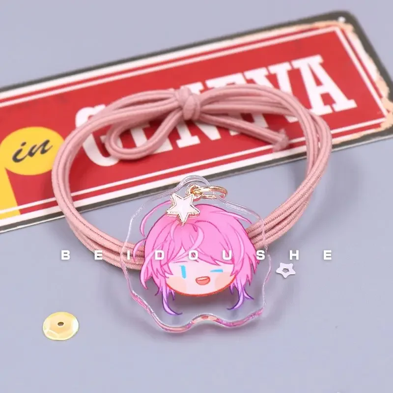 Hypnosis Microphone Hair Bands Girl Anime Yamada Ichiro for Children Hair Ties Kawaii Cosplay Hair Acrylic Accessories Gifts