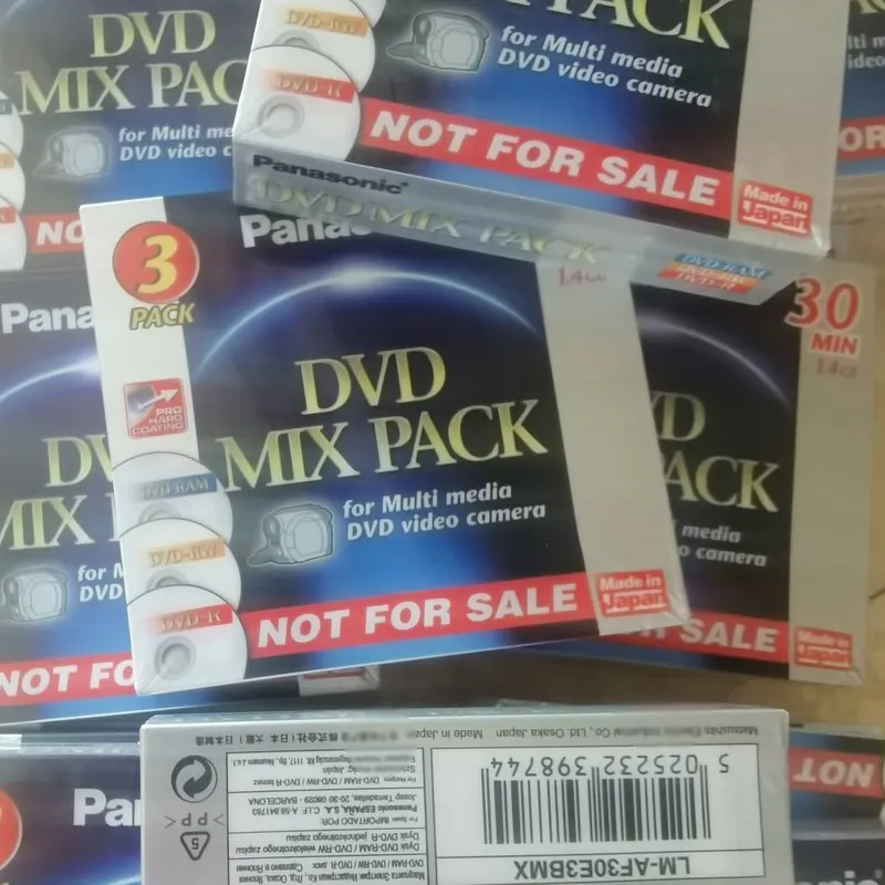 

8CM Mini DVD Disc 1.4GB 30MIN DVD-RAM DVD-RW DVD-R MIX PACK For Multi media DVD Video Camera