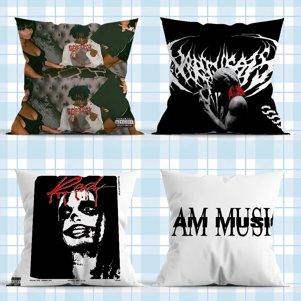 

Rapper P-Playboi Carti Pillow Case Soft Cushion Cases for Farmhouse Sofa Decor Home Decorations and Protector Pillow Case