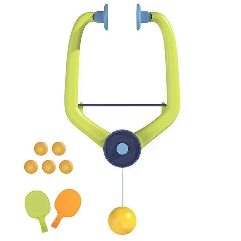 A01F-Door Ping Pong Game فوق الباب، لعبة المدخل القابلة للتعديل Pingpong Trainer Door Jam Pingpong Starter Kit