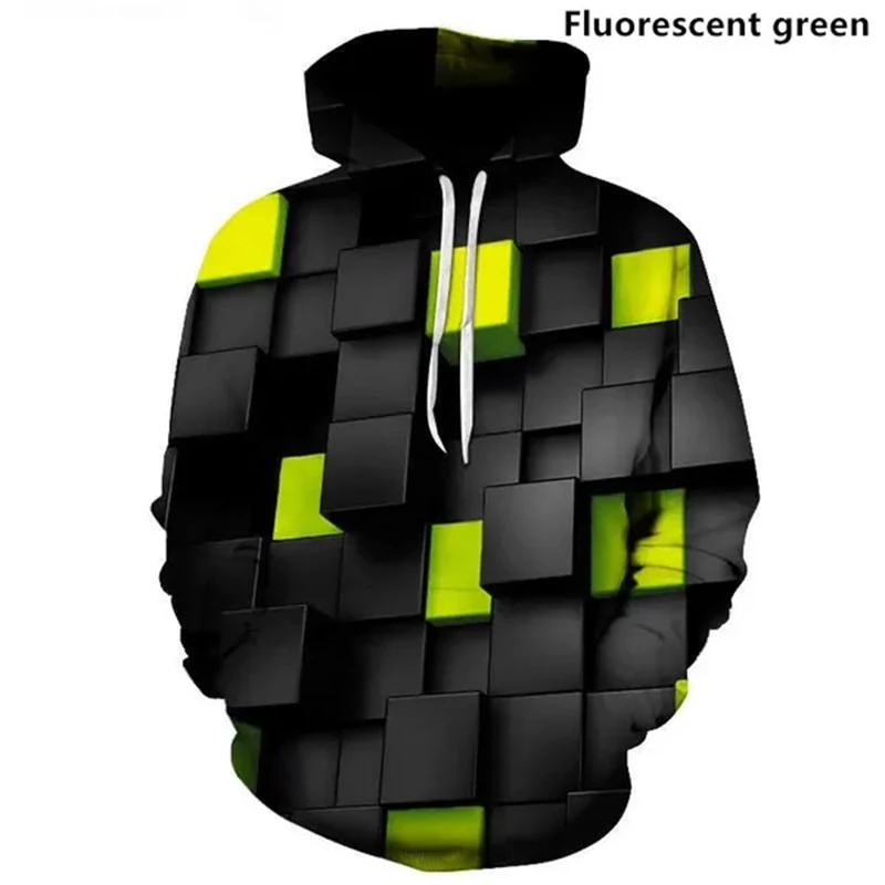 Fashion New Men Hoody 3D Cool Plaid Rhinestone Sweatshirt Men Women Casual Style Slim Sportswear Male Hoodies Sweatshirts Tops