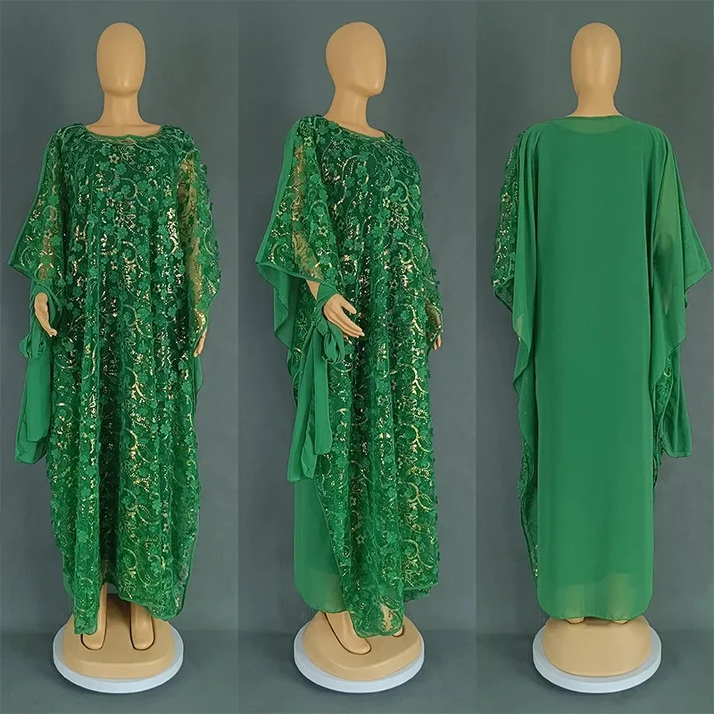 

Evening Dress Women Dashiki Chiffon African Clothes Robe Marocaine Luxury Dubai Kaftan Abaya Muslim Dress Vetement Big Size