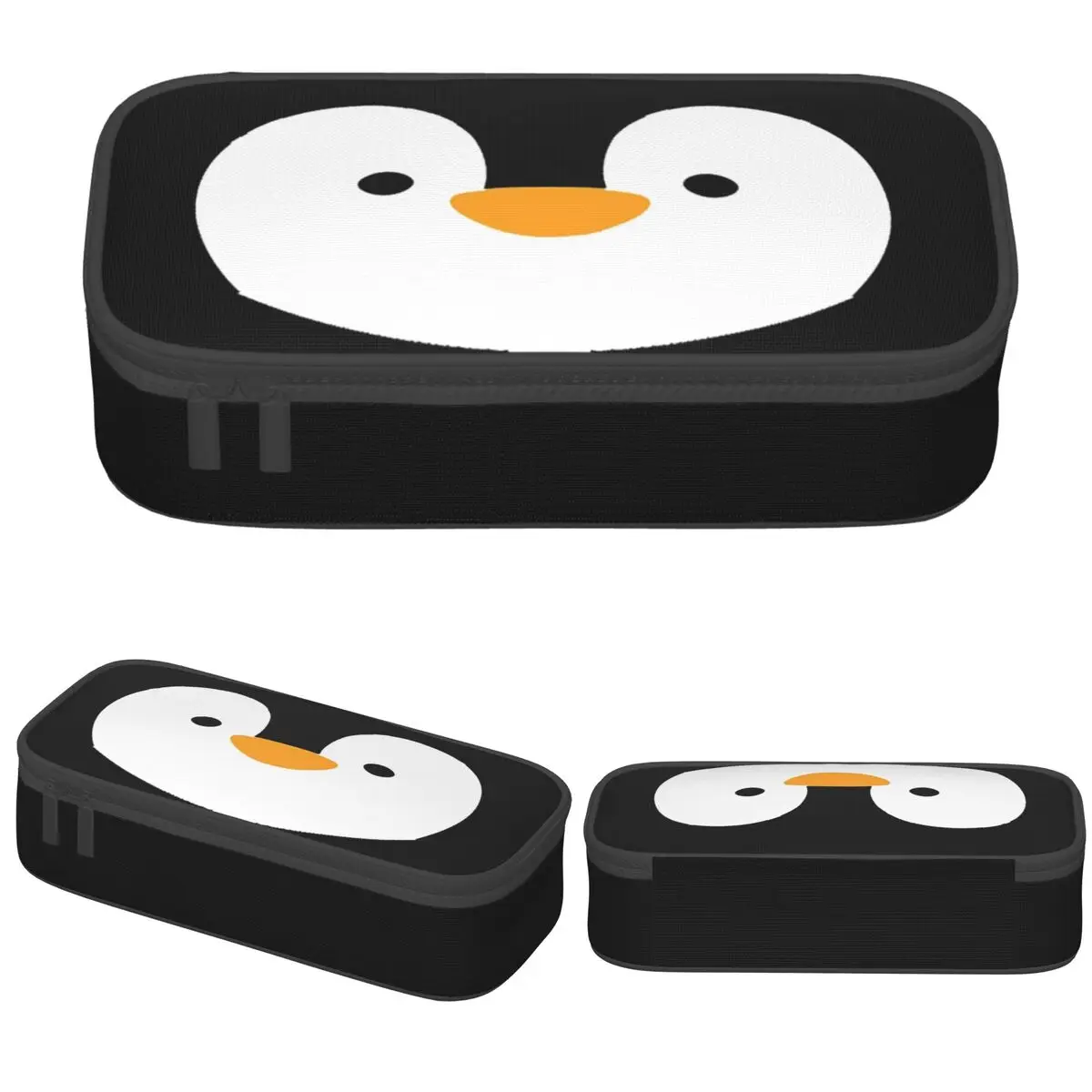 

Милый пенал с изображением пингвина, милый мультяшный животный пенал для ручек, косметички, студенческие большие вместительные офисные подарочные пеналы