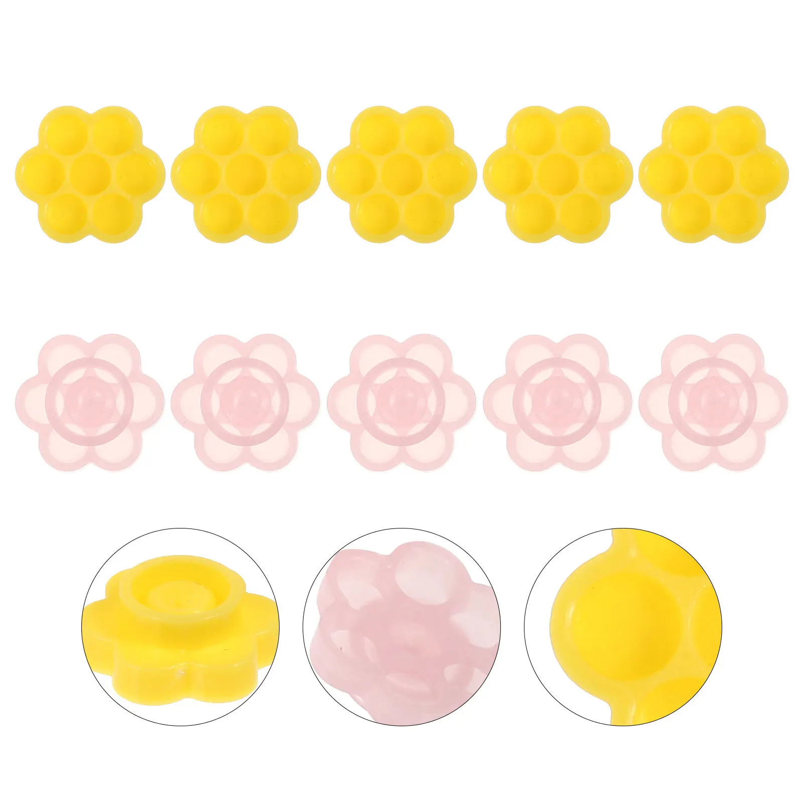 200 pz Abs Strumento di Estensione Delle Ciglia Colla Titolare Tazza Per False Lash Innesto Ritardo Essiccazione Pigmento Contenitore Salone di Fornitura di Bellezza