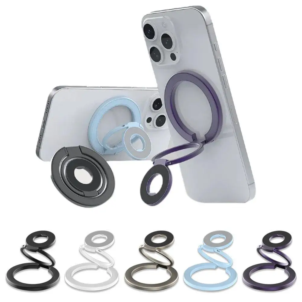 

Двусторонний держатель телефона для iPhone 14/15/16, складной на 360° ° Вращающийся портативный складной кронштейн для Xiaomi