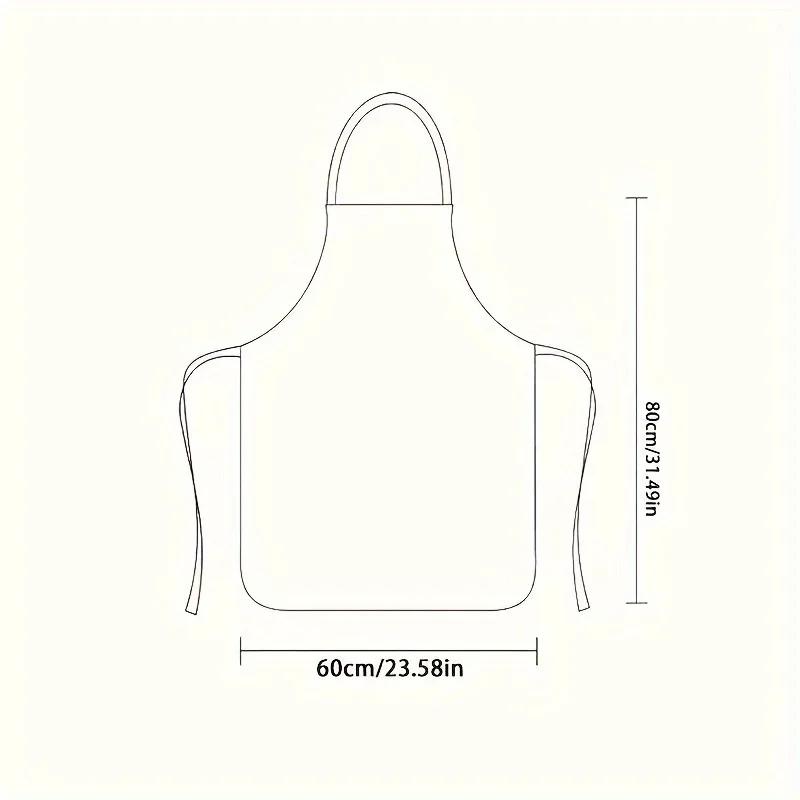 1pc Father's Day Novelty Apron - Funny Spanish Google Map & Magnifying Glass Design with Humorous Tech Quote, Sleeveless Adjusta