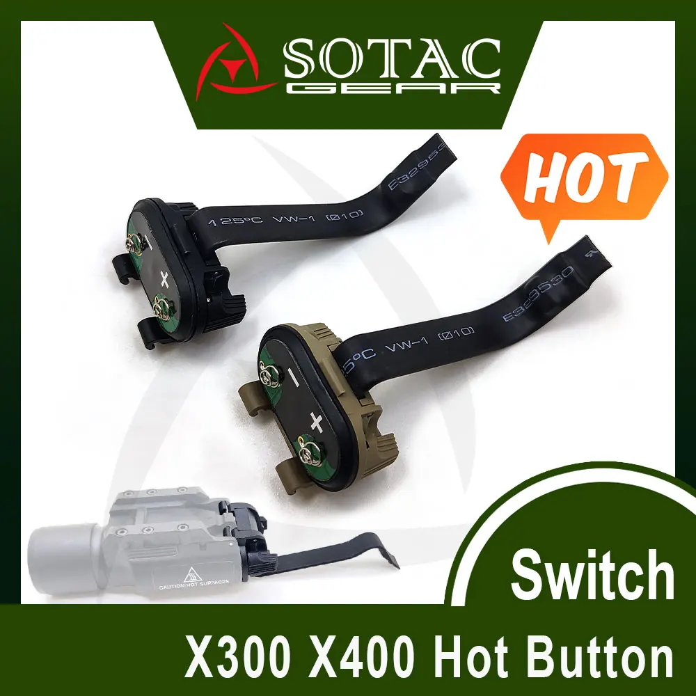 SOTAC Tactical X300 X400 X400U XHSeries Switch Assembly with Hunting Scout IR Laser Flashlight Weapon Tactical Accessories