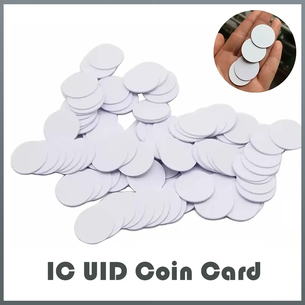 5/10/20pcs RFID Slim Diameter 25mm Coin Sticker Key Tag 13.56MHz Variable S50 1K Clone Token UID NFC Copy Clone