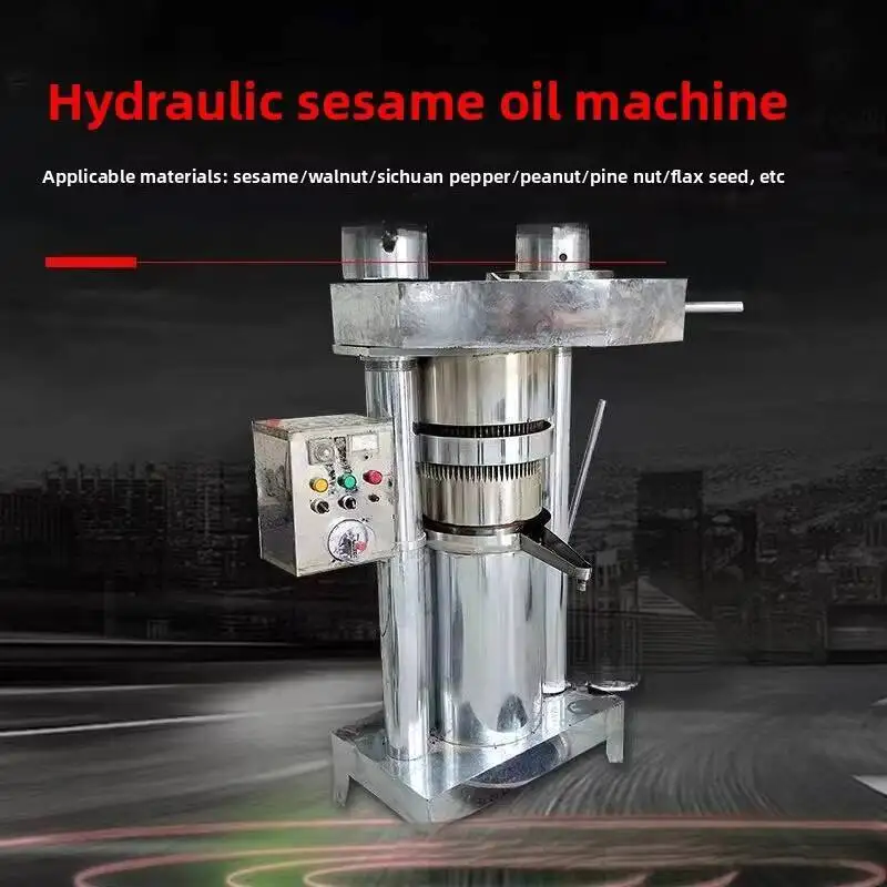 اضغط على ماكينة ضغط الزيت العمودية الصغيرة الأوتوماتيكية بالكامل الهيدروليكية بالكامل معدات معالجة بذور الفول السوداني وعباد الشمس #4