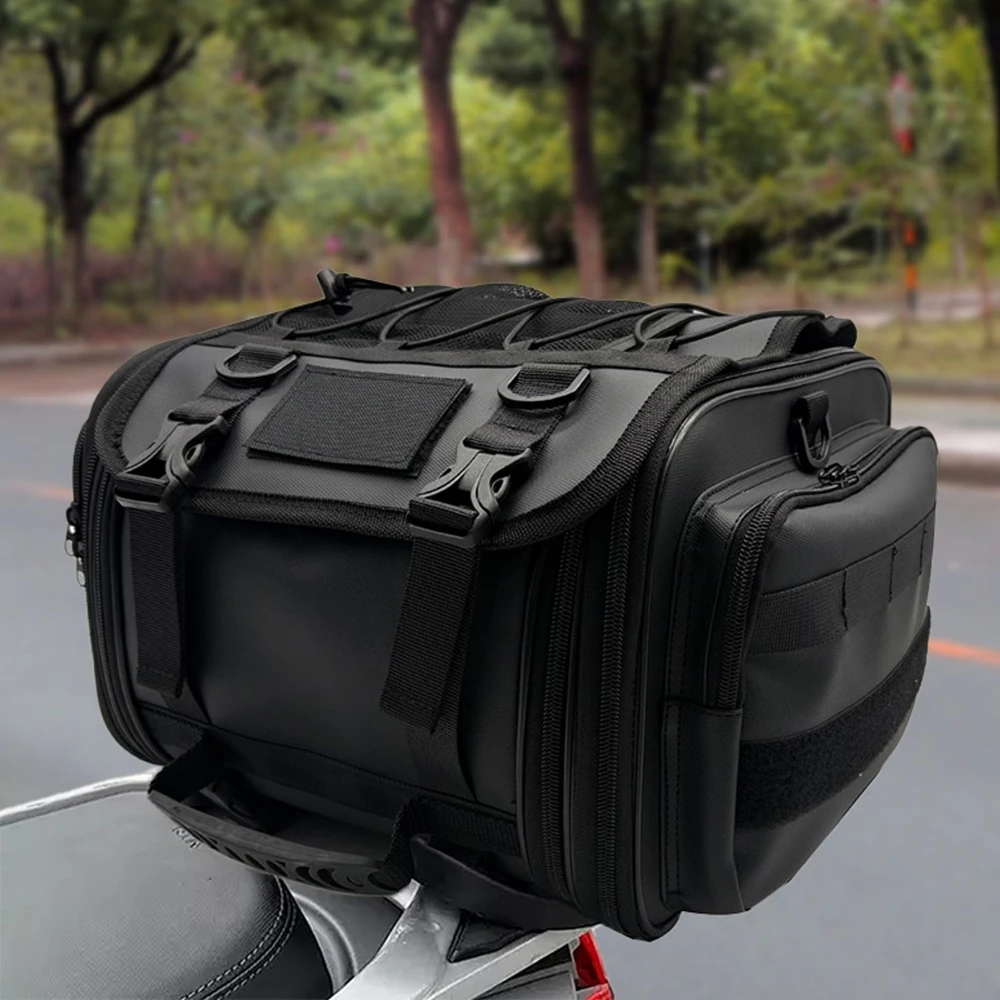 Motorcycle Bumper Bag Waterproof 6L Universal Motorcycle Side Frame Bag with Internal Support Travel Luggage Tool Box