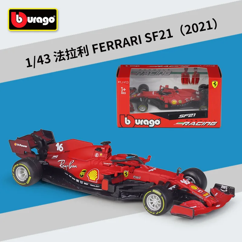 Bburago 1:43 Ferrari SF21 Mercedes-AMG W12 44# Lewis Hamilton 77# Valtteri Bottas Formula One Simulation Alloy Toy Car Model