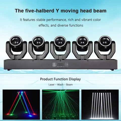 180W LED Moving Head Beam Lights RGBW 4IN1 With DMX512 Multicolor Stage Professional Lighting for DJ Disco Bar Party