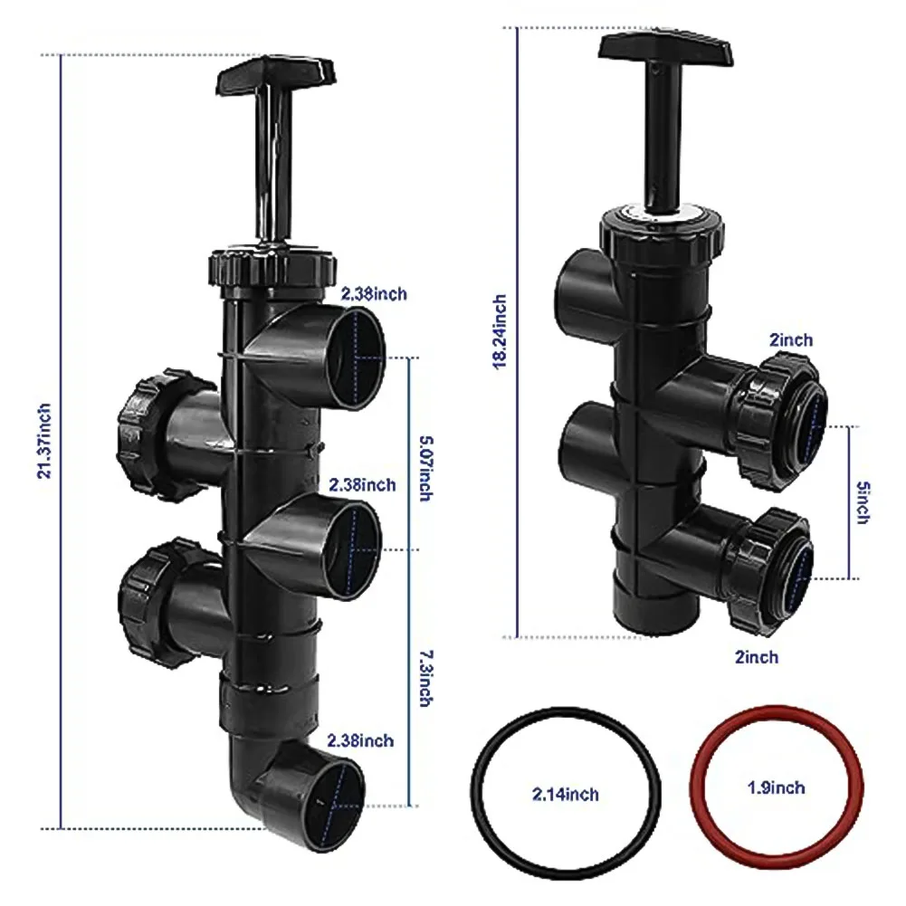 Backwash Control Valve Micro-Clear Filters Pool Equipment Compatibility Assurance Efficient Flow Design For Pool Maintenance