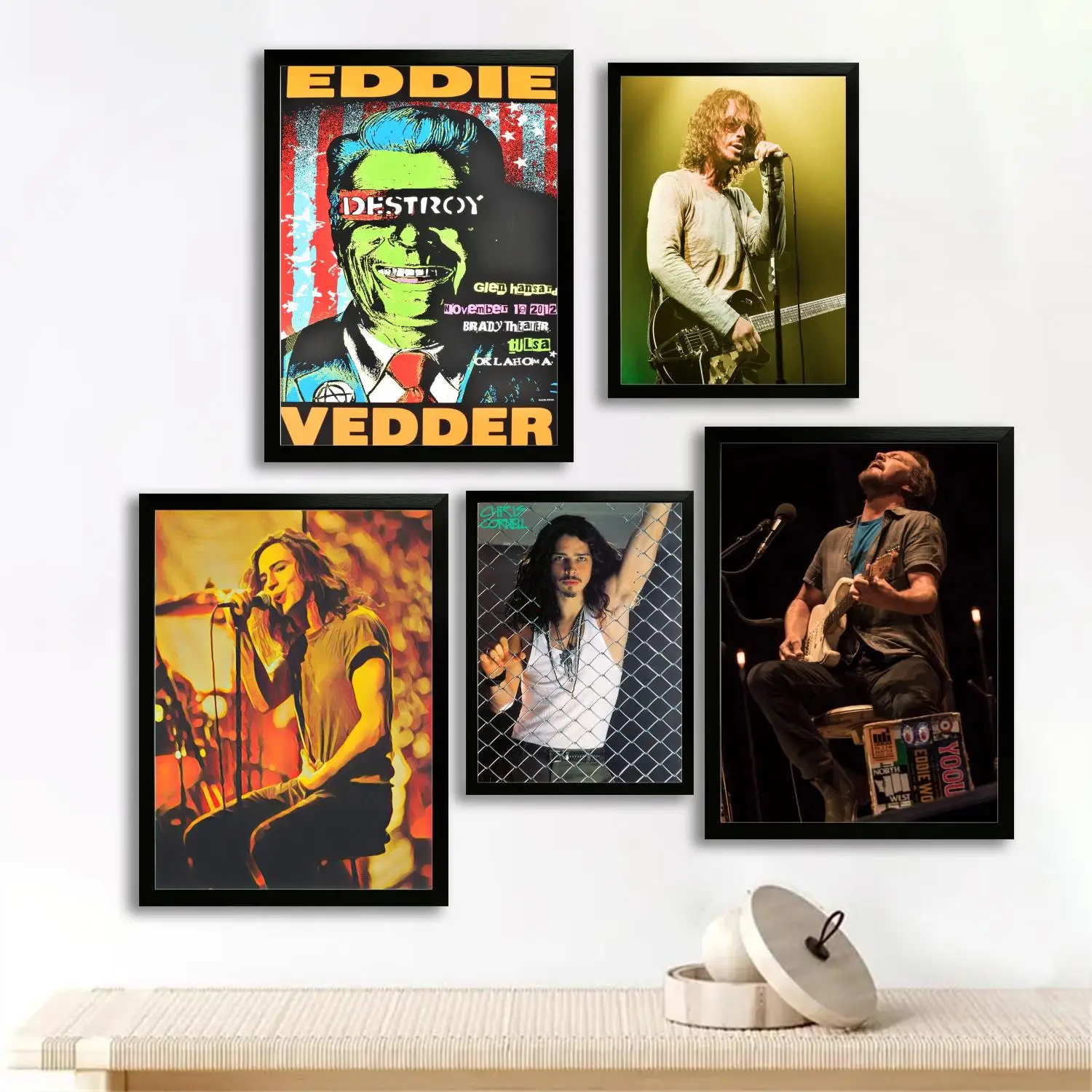 eddie vedder Canvas Art Poster, Wall Art, Picture Print, Modern Family, Bedroom Decor, Posters,Decorative painting