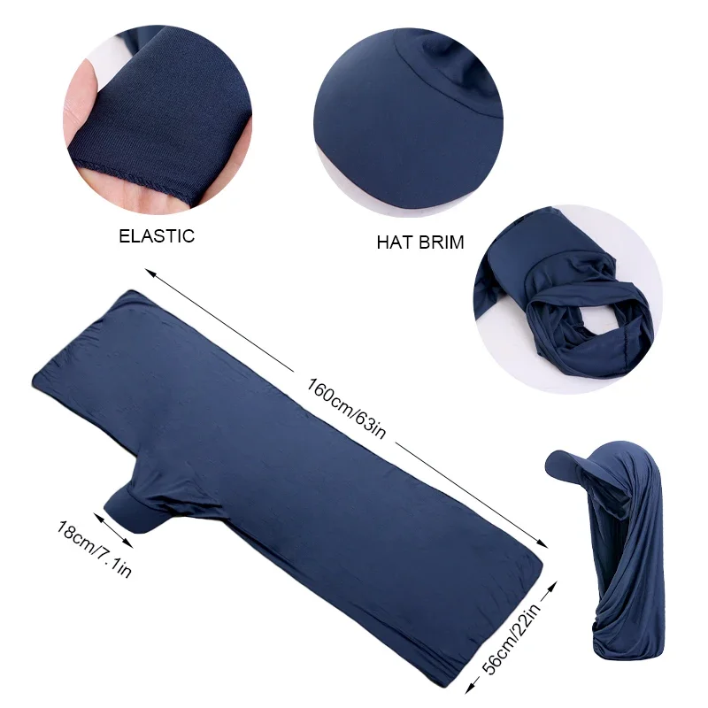 1pc New Stylish Chiffon Baseball Hat Hijab Solid Color Sports Head Wrap Casual Sunscreen Breathable Soft Instant Hijab