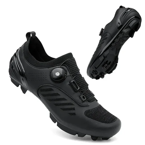 Zapatillas de ciclismo MTB para hombre, botas deportivas para bicicleta de carretera, zapatillas planas de velocidad de carreras, calzado para bicicleta de montaña, zapatos de ciclismo con Pedal Spd