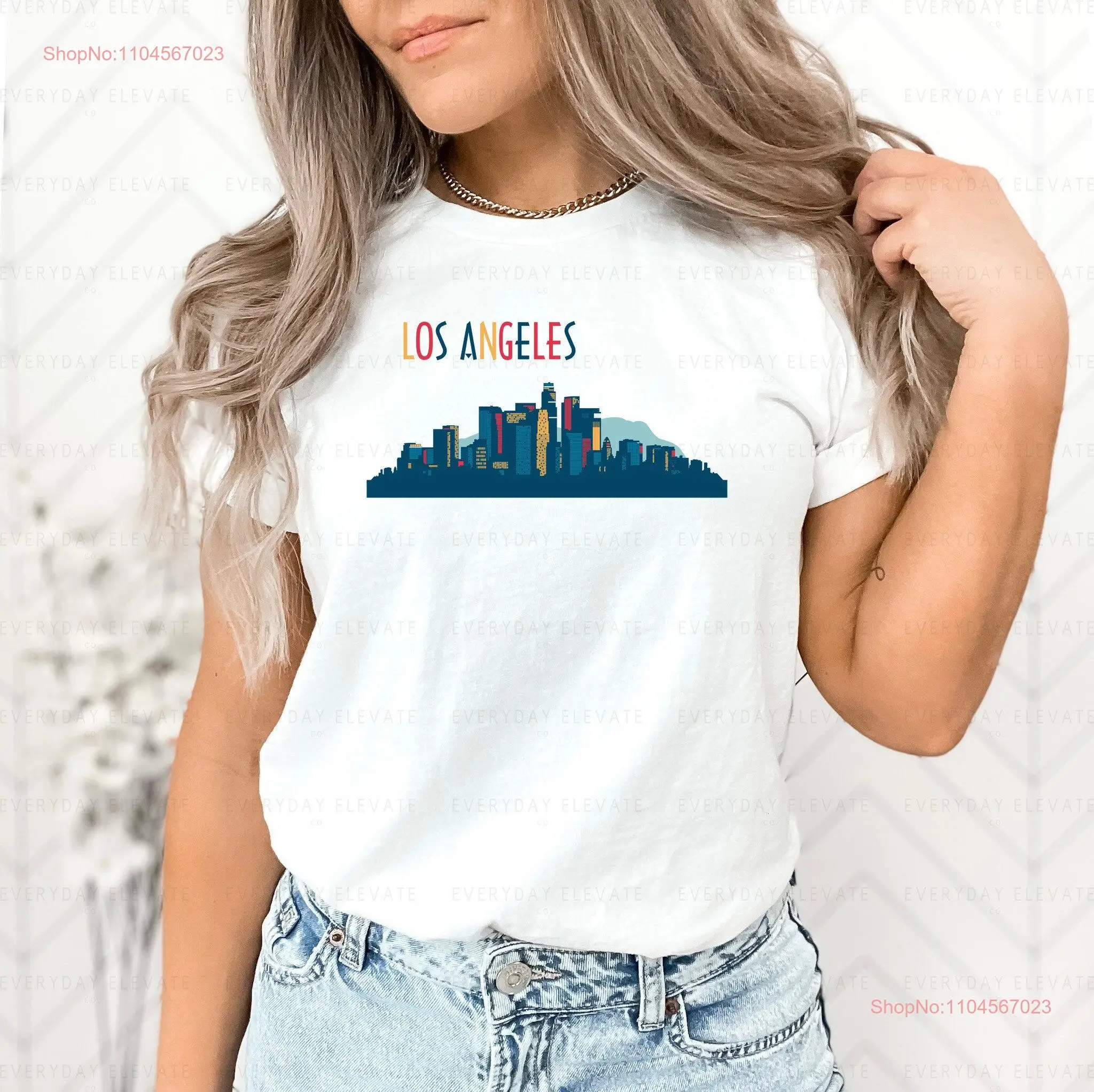 

Los Angeles T Shirt LA Crewneck California SweaT West Coast long or short sleeves