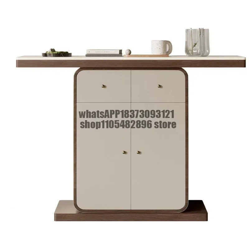 Entry porch table premium Italian minimalist living room corridor aisle porch cabinet against the wall porch table table