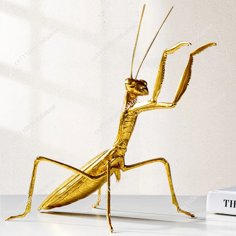for Insect resin ornament golden mantis cricket bee home soft desktop crafts