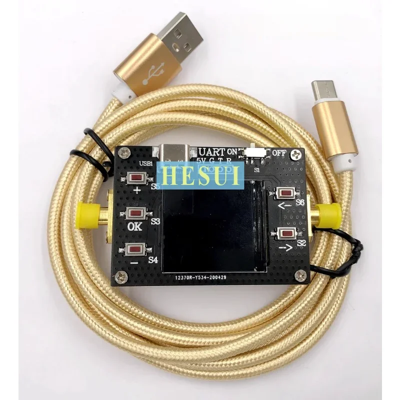 18dBm  0-30dB programmable 0.1dB step DC- 8GHz Digital RF attenuator module board TFT display CNC Al shielding shell
