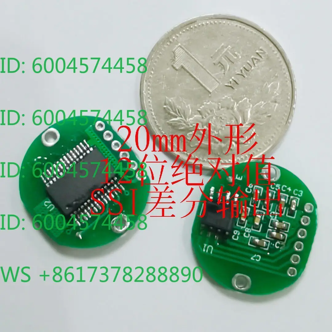 20Mm size  AM4096 single turn absolute SSI signal, replacing RMB20 encoder module