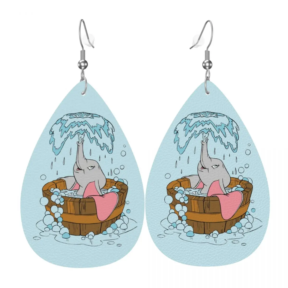 

Кожаные серьги-подвески с изображением Дамбо из мультфильма, модные, для женщин, для вечеринок