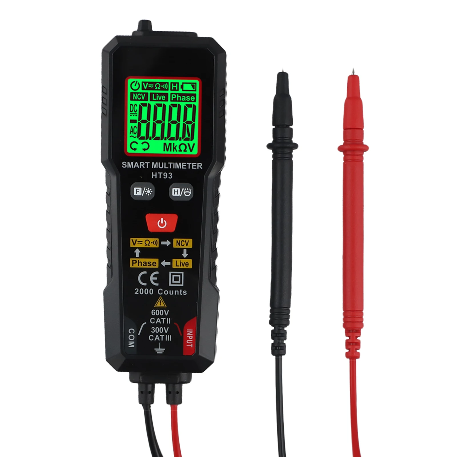 

For Continuity Testing Handheld Multimeter NCV Detection Multimeter For Professional Electricians Phase Test Continuity Test