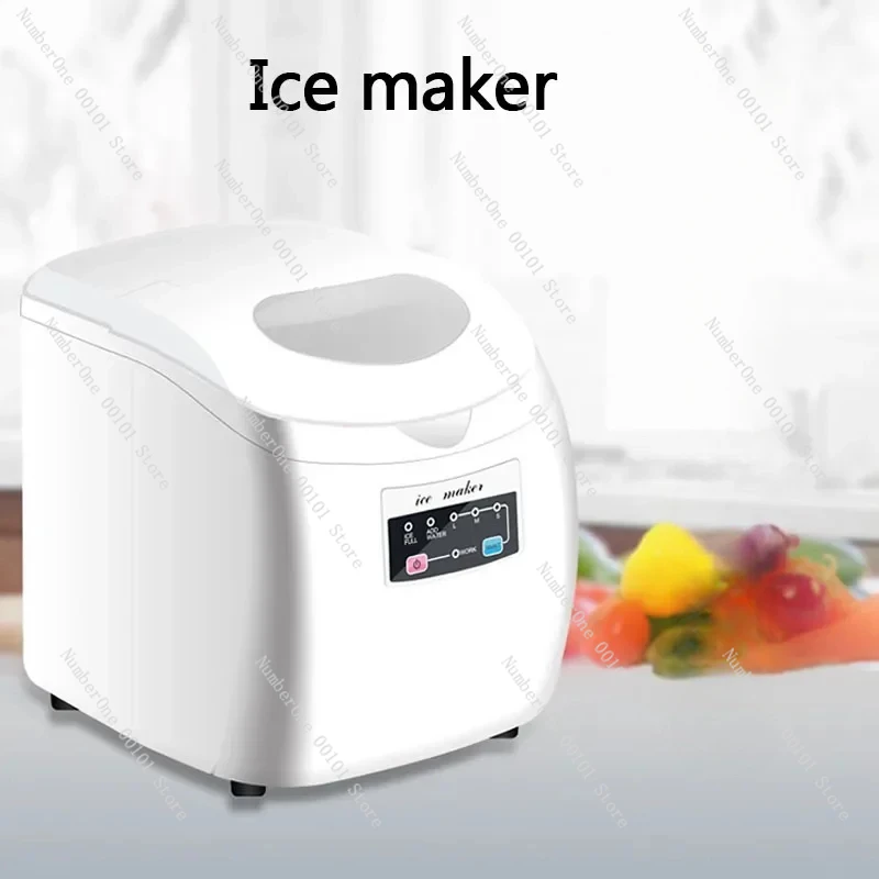 15kg/24H Commercial Ice Cube Maker Household Portable Electric Bullet Round Ice Making Machine Coffee Bar Teamilk Shop