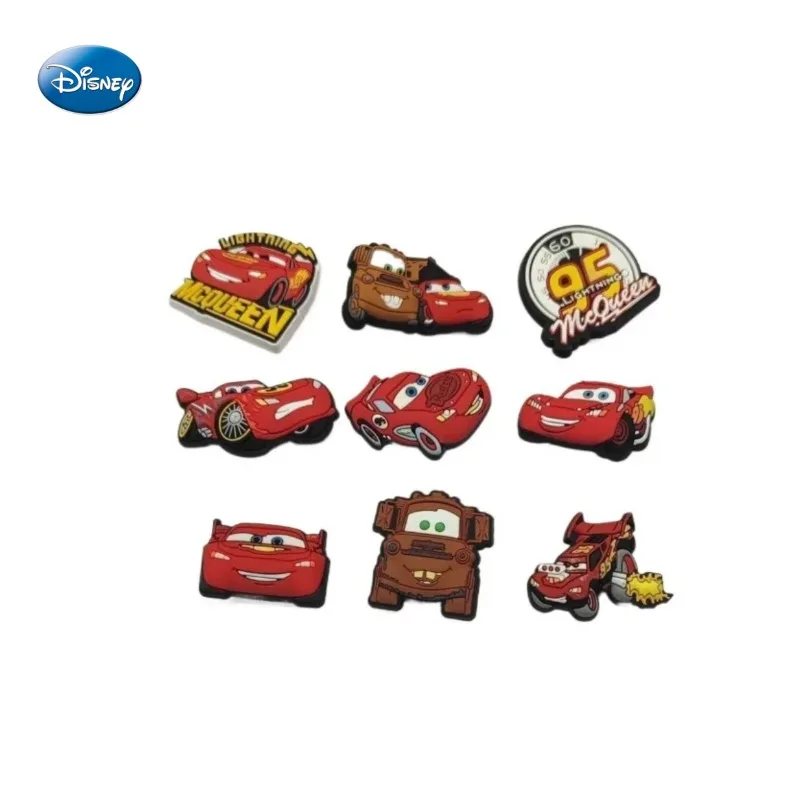 Disney Lightning McQueen upper accessories three-dimensional shoe flower cartoon character fun accessories beach shoe decoration