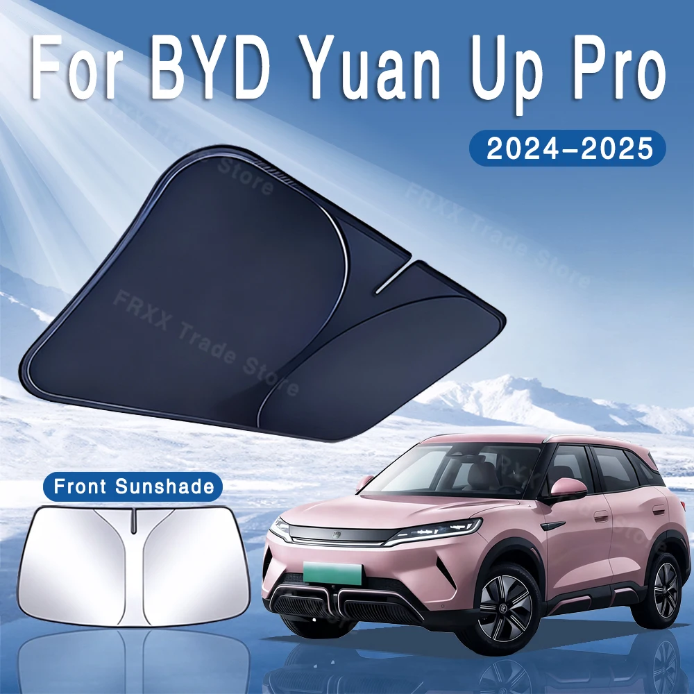 

Foldable Car Sun Visor Front Windshield Sunshade Heat Insulation Summer Colling Auto Accessories For BYD Yuan Up Pro 2024 2025